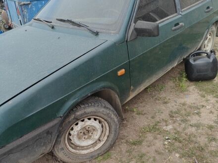 Зеленый ВАЗ 2109, объемом двигателя 1 л и пробегом 20 тыс. км за 436 $, фото 1 на Automoto.ua