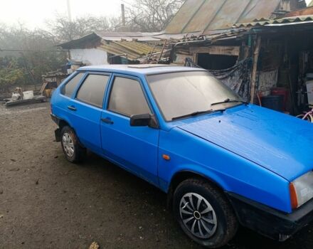 Синий ВАЗ 21093, объемом двигателя 1 л и пробегом 77 тыс. км за 950 $, фото 1 на Automoto.ua