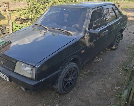 Черный ВАЗ 21099, объемом двигателя 1.6 л и пробегом 200 тыс. км за 1398 $, фото 4 на Automoto.ua