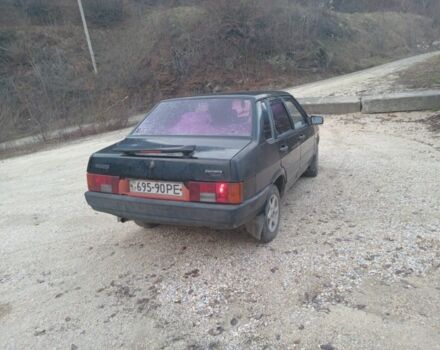 Черный ВАЗ 21099, объемом двигателя 1 л и пробегом 255 тыс. км за 1100 $, фото 1 на Automoto.ua