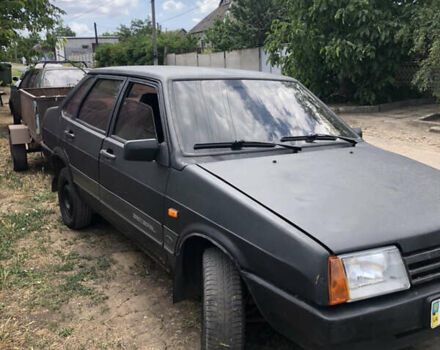 Черный ВАЗ 21099, объемом двигателя 1.6 л и пробегом 135 тыс. км за 622 $, фото 1 на Automoto.ua