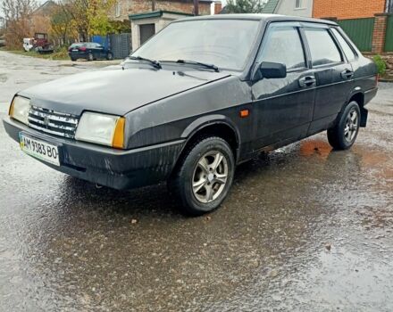 Черный ВАЗ 21099, объемом двигателя 1.5 л и пробегом 170 тыс. км за 1200 $, фото 4 на Automoto.ua