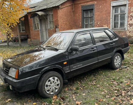 Черный ВАЗ 21099, объемом двигателя 1.5 л и пробегом 207 тыс. км за 2000 $, фото 3 на Automoto.ua