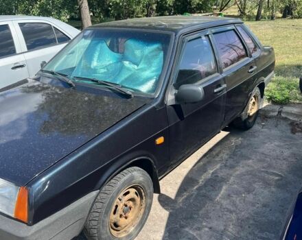Черный ВАЗ 21099, объемом двигателя 1.6 л и пробегом 200 тыс. км за 1400 $, фото 3 на Automoto.ua