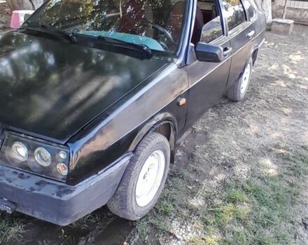 Черный ВАЗ 21099, объемом двигателя 2 л и пробегом 200 тыс. км за 850 $, фото 1 на Automoto.ua