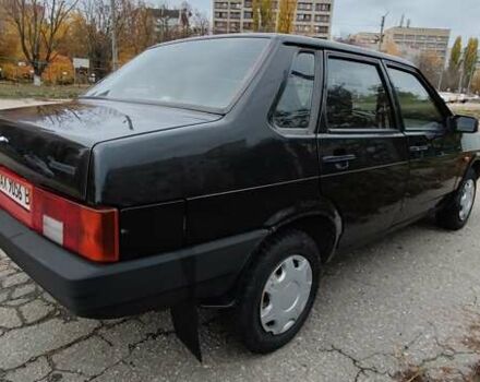 Черный ВАЗ 21099, объемом двигателя 1.6 л и пробегом 200 тыс. км за 2000 $, фото 4 на Automoto.ua