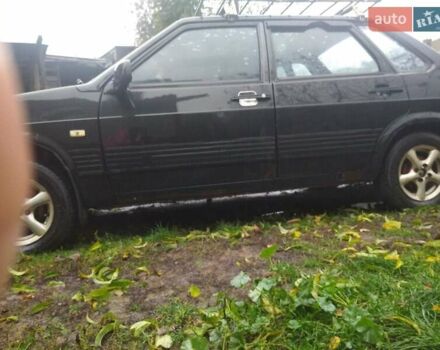 Черный ВАЗ 21099, объемом двигателя 1.6 л и пробегом 217 тыс. км за 2000 $, фото 1 на Automoto.ua