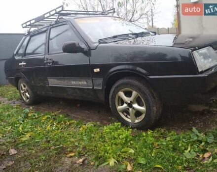 Черный ВАЗ 21099, объемом двигателя 1.6 л и пробегом 217 тыс. км за 2000 $, фото 4 на Automoto.ua