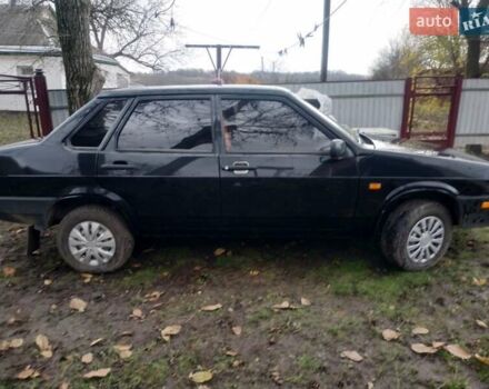 Черный ВАЗ 21099, объемом двигателя 1.6 л и пробегом 190 тыс. км за 2000 $, фото 3 на Automoto.ua