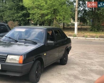 Черный ВАЗ 21099, объемом двигателя 1.6 л и пробегом 310 тыс. км за 2000 $, фото 1 на Automoto.ua