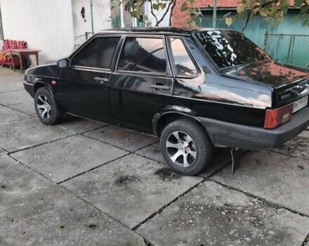 Черный ВАЗ 21099, объемом двигателя 1.6 л и пробегом 200 тыс. км за 1200 $, фото 1 на Automoto.ua