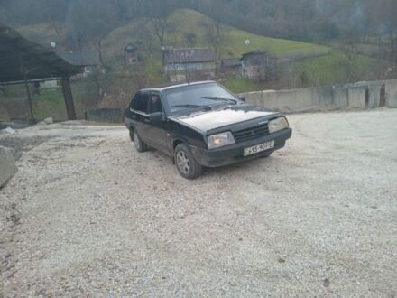 Черный ВАЗ 21099, объемом двигателя 1 л и пробегом 255 тыс. км за 1100 $, фото 1 на Automoto.ua