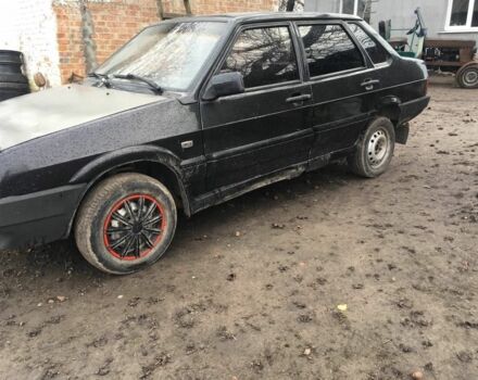 Черный ВАЗ 21099, объемом двигателя 6 л и пробегом 100 тыс. км за 800 $, фото 1 на Automoto.ua