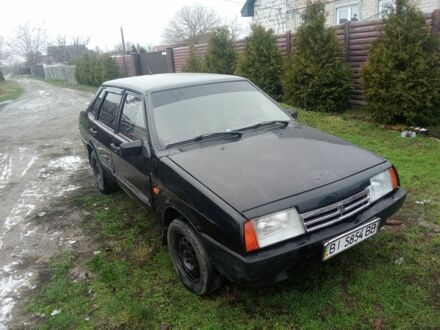 Черный ВАЗ 21099, объемом двигателя 1.5 л и пробегом 300 тыс. км за 545 $, фото 1 на Automoto.ua
