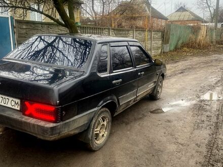 Черный ВАЗ 21099, объемом двигателя 1.5 л и пробегом 300 тыс. км за 1150 $, фото 1 на Automoto.ua