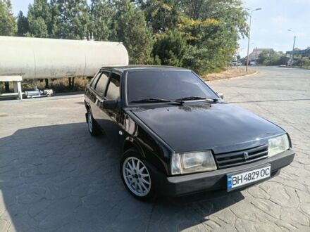 Черный ВАЗ 21099, объемом двигателя 1 л и пробегом 200 тыс. км за 1757 $, фото 1 на Automoto.ua