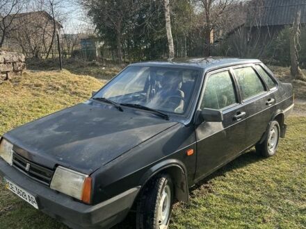Черный ВАЗ 21099, объемом двигателя 1.5 л и пробегом 170 тыс. км за 1400 $, фото 1 на Automoto.ua