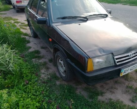 Черный ВАЗ 21099, объемом двигателя 1.5 л и пробегом 200 тыс. км за 650 $, фото 1 на Automoto.ua