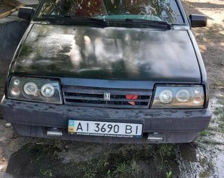Черный ВАЗ 21099, объемом двигателя 2 л и пробегом 200 тыс. км за 950 $, фото 1 на Automoto.ua