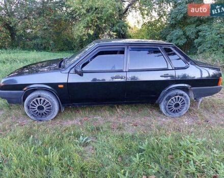 Черный ВАЗ 21099, объемом двигателя 1.6 л и пробегом 187 тыс. км за 2100 $, фото 1 на Automoto.ua