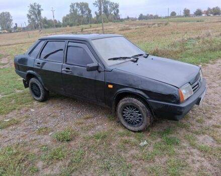 Черный ВАЗ 21099, объемом двигателя 1 л и пробегом 200 тыс. км за 1000 $, фото 1 на Automoto.ua