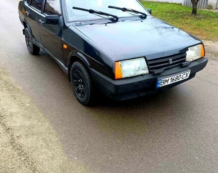 Черный ВАЗ 21099, объемом двигателя 1.6 л и пробегом 215 тыс. км за 1100 $, фото 1 на Automoto.ua