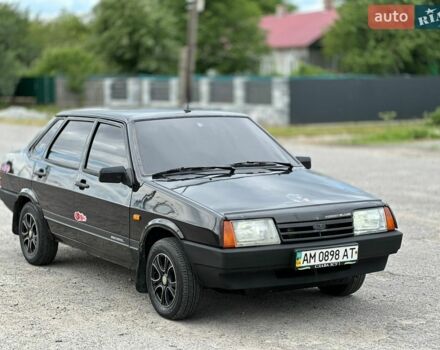 Черный ВАЗ 21099, объемом двигателя 1.6 л и пробегом 213 тыс. км за 2000 $, фото 1 на Automoto.ua