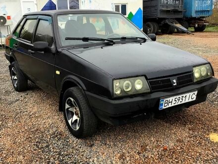 Черный ВАЗ 21099, объемом двигателя 1.6 л и пробегом 150 тыс. км за 1500 $, фото 1 на Automoto.ua