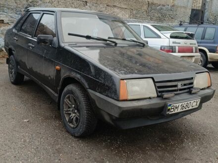 Черный ВАЗ 21099, объемом двигателя 1.6 л и пробегом 168 тыс. км за 1350 $, фото 1 на Automoto.ua