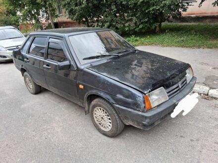 Черный ВАЗ 21099, объемом двигателя 1 л и пробегом 300 тыс. км за 1200 $, фото 1 на Automoto.ua