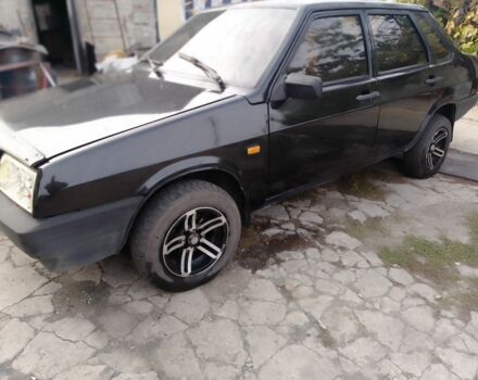 Черный ВАЗ 21099, объемом двигателя 1.6 л и пробегом 200 тыс. км за 1550 $, фото 1 на Automoto.ua