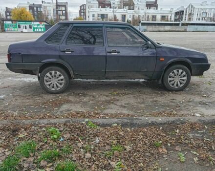 Фиолетовый ВАЗ 21099, объемом двигателя 1.5 л и пробегом 117 тыс. км за 450 $, фото 3 на Automoto.ua