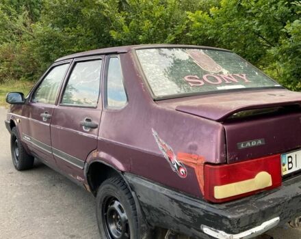 Фиолетовый ВАЗ 21099, объемом двигателя 1.5 л и пробегом 220 тыс. км за 650 $, фото 4 на Automoto.ua