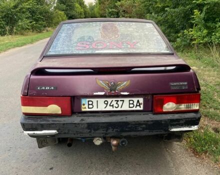 Фиолетовый ВАЗ 21099, объемом двигателя 1.5 л и пробегом 220 тыс. км за 650 $, фото 5 на Automoto.ua