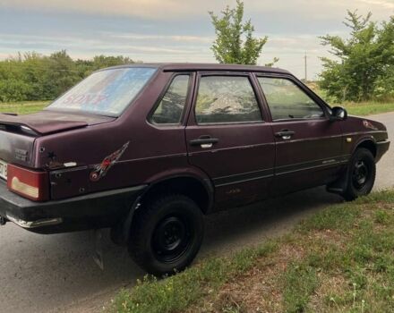 Фиолетовый ВАЗ 21099, объемом двигателя 1.5 л и пробегом 220 тыс. км за 650 $, фото 7 на Automoto.ua