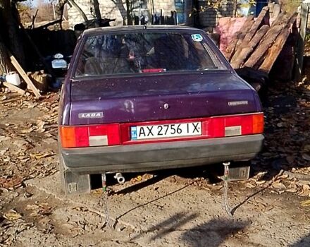 Фиолетовый ВАЗ 21099, объемом двигателя 1.5 л и пробегом 222 тыс. км за 1100 $, фото 3 на Automoto.ua