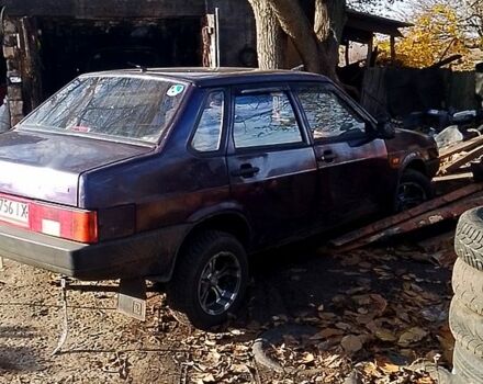 Фиолетовый ВАЗ 21099, объемом двигателя 1.5 л и пробегом 222 тыс. км за 1100 $, фото 4 на Automoto.ua