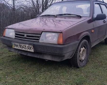 Фиолетовый ВАЗ 21099, объемом двигателя 1.6 л и пробегом 270 тыс. км за 828 $, фото 3 на Automoto.ua