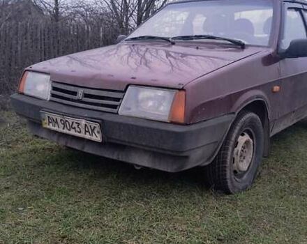 Фиолетовый ВАЗ 21099, объемом двигателя 1.6 л и пробегом 270 тыс. км за 828 $, фото 4 на Automoto.ua