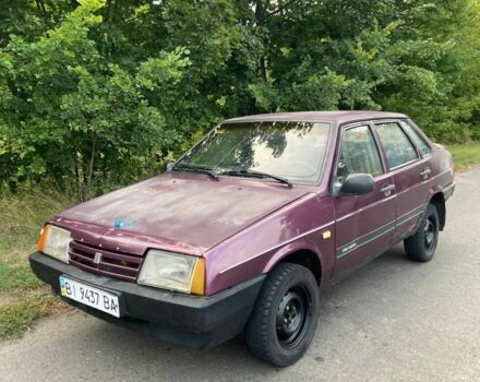 Фиолетовый ВАЗ 21099, объемом двигателя 1.5 л и пробегом 220 тыс. км за 950 $, фото 1 на Automoto.ua