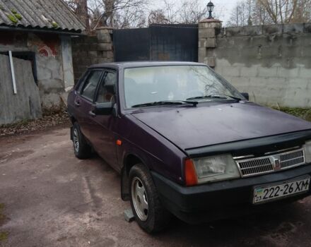 Фиолетовый ВАЗ 21099, объемом двигателя 1 л и пробегом 229 тыс. км за 700 $, фото 1 на Automoto.ua