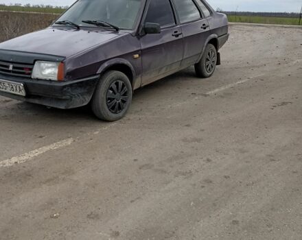 Фиолетовый ВАЗ 21099, объемом двигателя 9 л и пробегом 2 тыс. км за 900 $, фото 1 на Automoto.ua