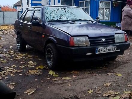 Фиолетовый ВАЗ 21099, объемом двигателя 1.5 л и пробегом 222 тыс. км за 1100 $, фото 1 на Automoto.ua