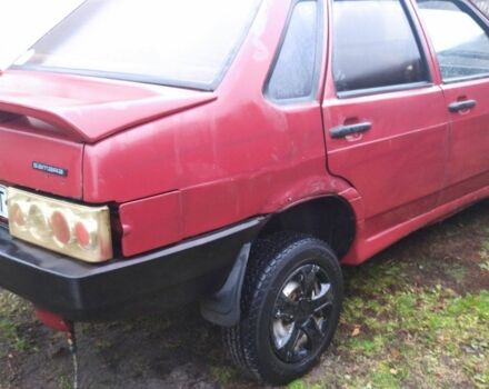 Красный ВАЗ 21099, объемом двигателя 1 л и пробегом 670 тыс. км за 477 $, фото 1 на Automoto.ua