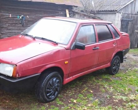 Красный ВАЗ 21099, объемом двигателя 1 л и пробегом 670 тыс. км за 477 $, фото 2 на Automoto.ua