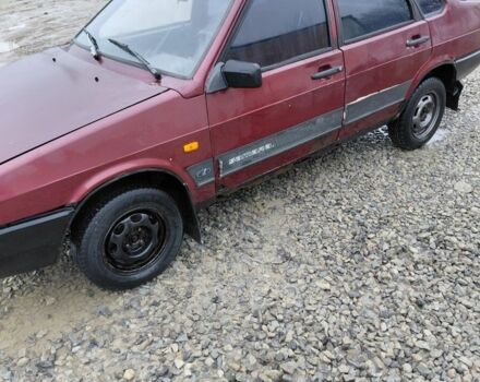 Красный ВАЗ 21099, объемом двигателя 1.5 л и пробегом 100 тыс. км за 505 $, фото 1 на Automoto.ua