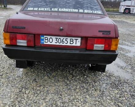 Красный ВАЗ 21099, объемом двигателя 1.5 л и пробегом 100 тыс. км за 500 $, фото 1 на Automoto.ua
