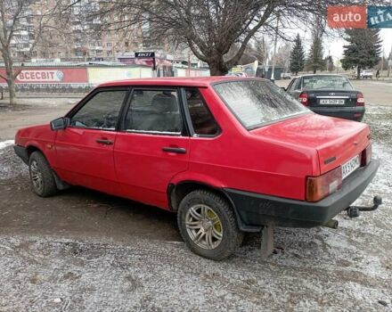 Красный ВАЗ 21099, объемом двигателя 1.5 л и пробегом 186 тыс. км за 1550 $, фото 1 на Automoto.ua