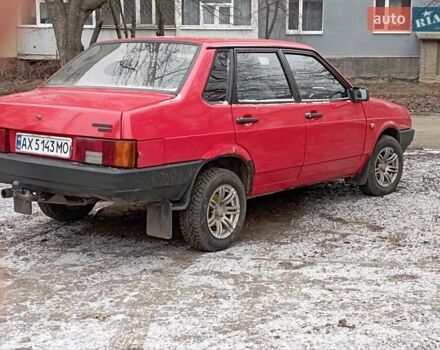 Красный ВАЗ 21099, объемом двигателя 1.5 л и пробегом 186 тыс. км за 1550 $, фото 3 на Automoto.ua
