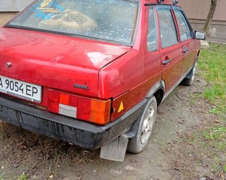 Красный ВАЗ 21099, объемом двигателя 1.5 л и пробегом 100 тыс. км за 800 $, фото 3 на Automoto.ua